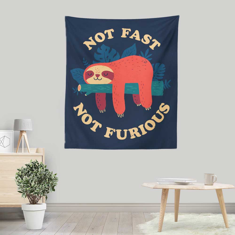 Not Fast, Not Furious - Exquisite Wall Decor Tapestry by DinoMike