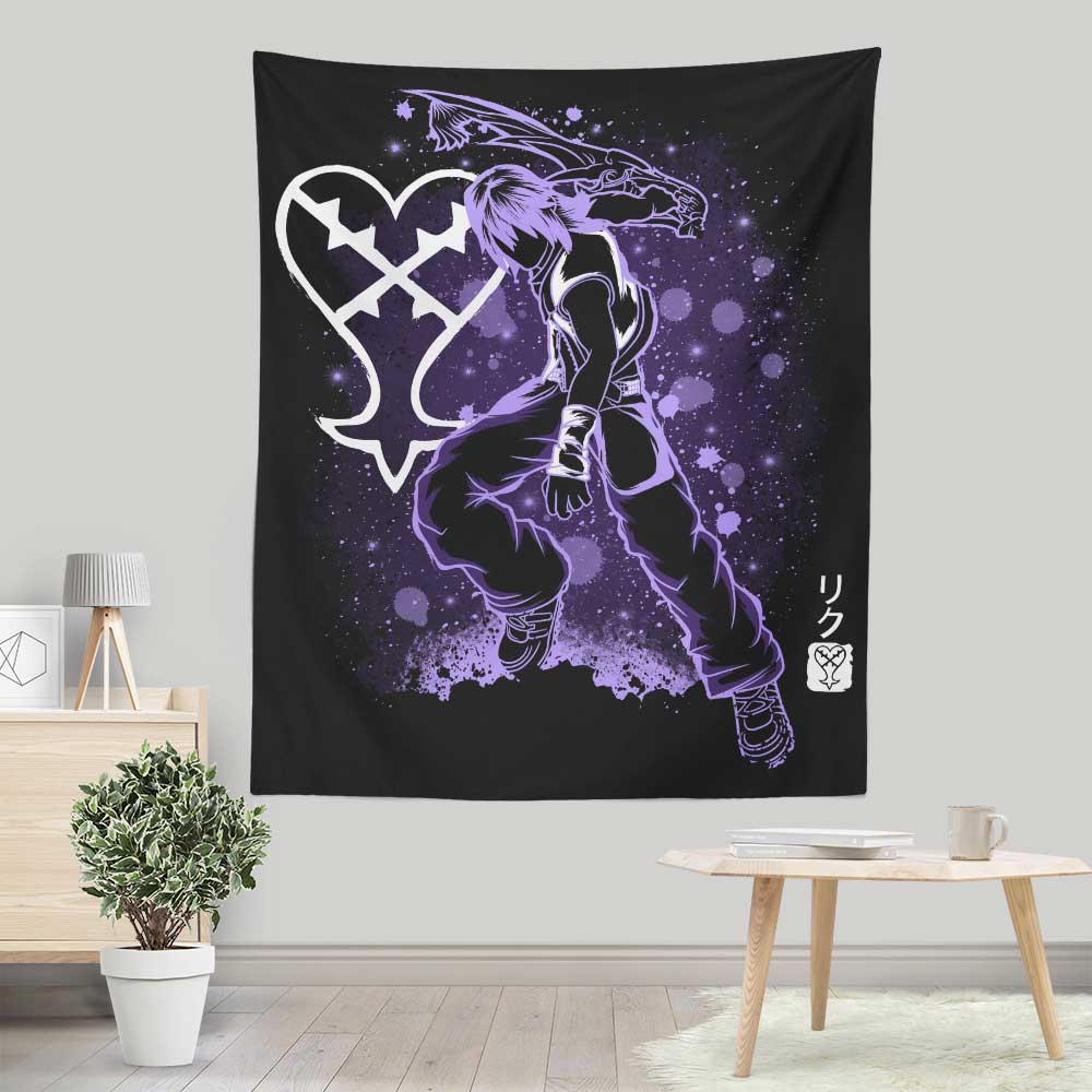 Lightweight Polyester Wall Tapestry - The Keyblade Wielder Design