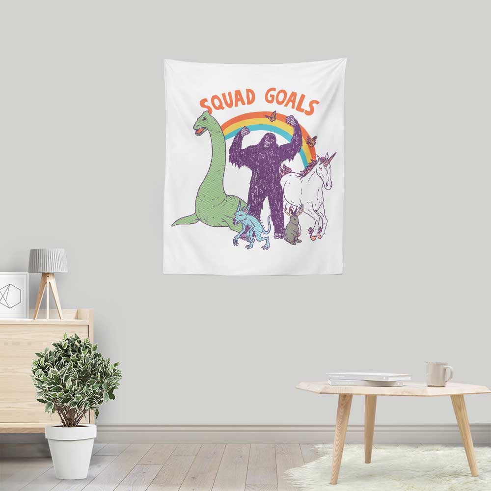 Hillary White's Mythical Squad Goals Lightweight Polyester Wall Tapestry