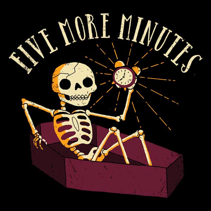 DinoMike's Five More Minutes Decorative Wall Tapestry for Indoor and Outdoor Use