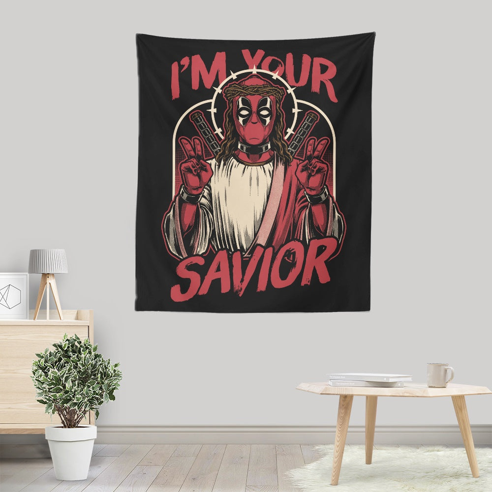 Studio Mootant's 'I'm Your Savior' Wall Tapestry - A Stunning Decor Piece