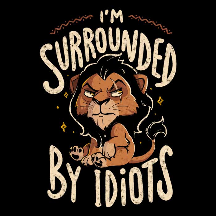 Surrounded by Idiots Wall Decorative Tapestry
