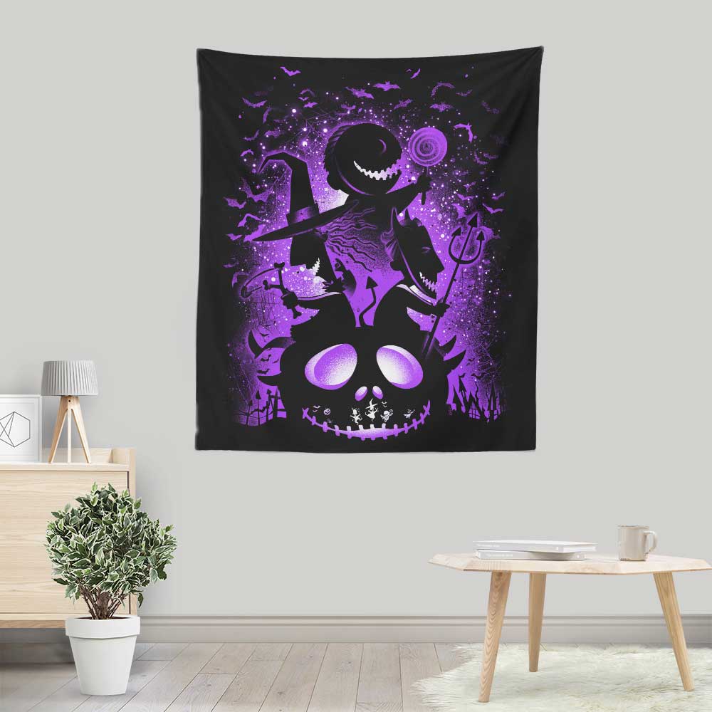 Alemaglia's Spooky Trick or Treaters Wall Tapestry for Decor