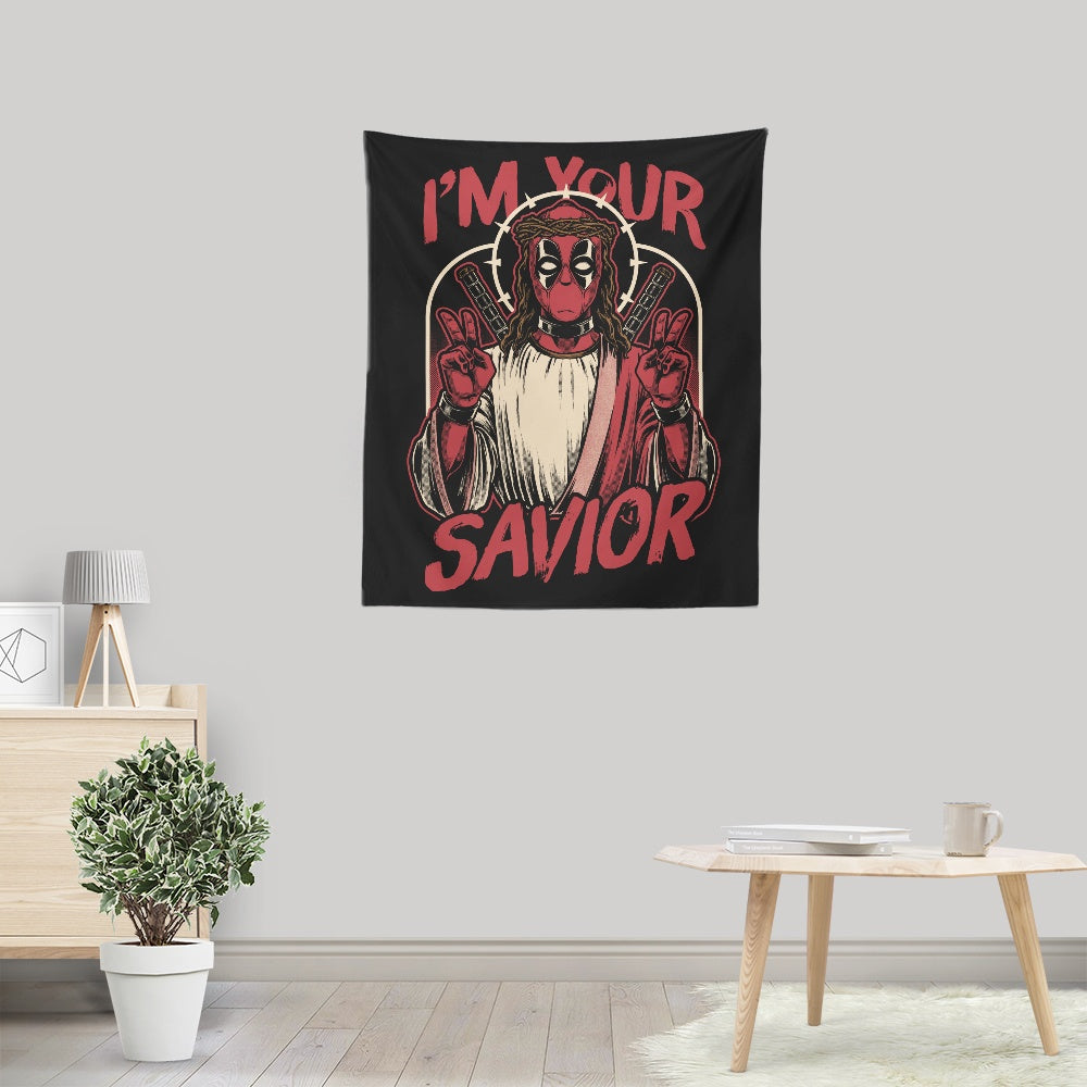 Studio Mootant's 'I'm Your Savior' Wall Tapestry - A Stunning Decor Piece