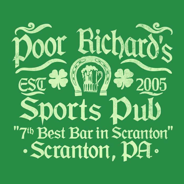 CoD Designs' Poor Richards Pub Lightweight Polyester Wall Tapestry