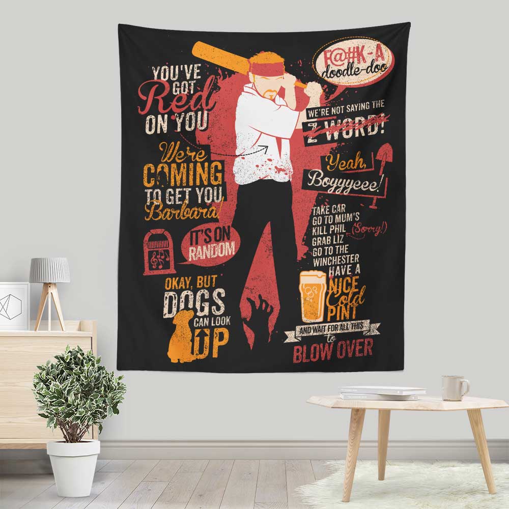 Shaun Quotes Inspirational Wall Tapestry by Tom Trager