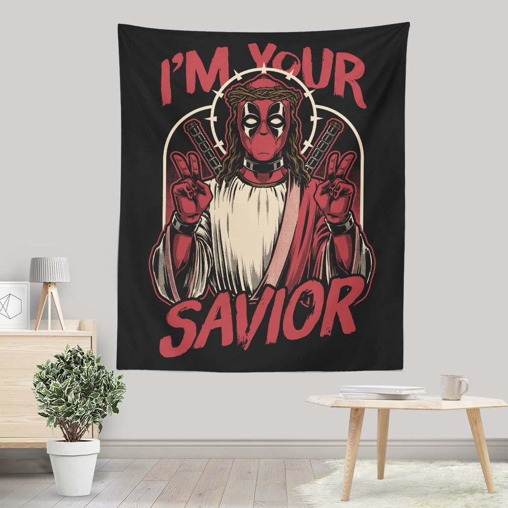 Studio Mootant's 'I'm Your Savior' Wall Tapestry - A Stunning Decor Piece