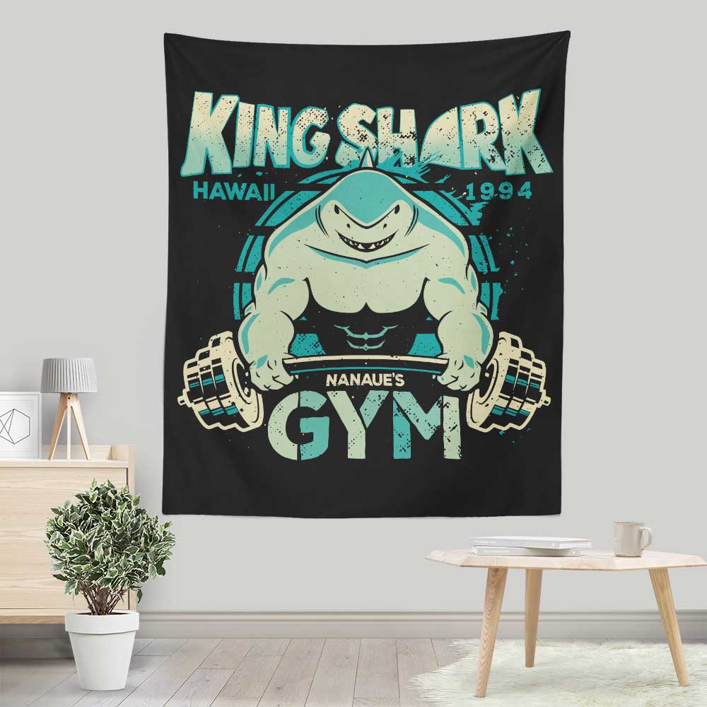 Nanaue's Gym Wall Decorative Tapestry by Teesgeex