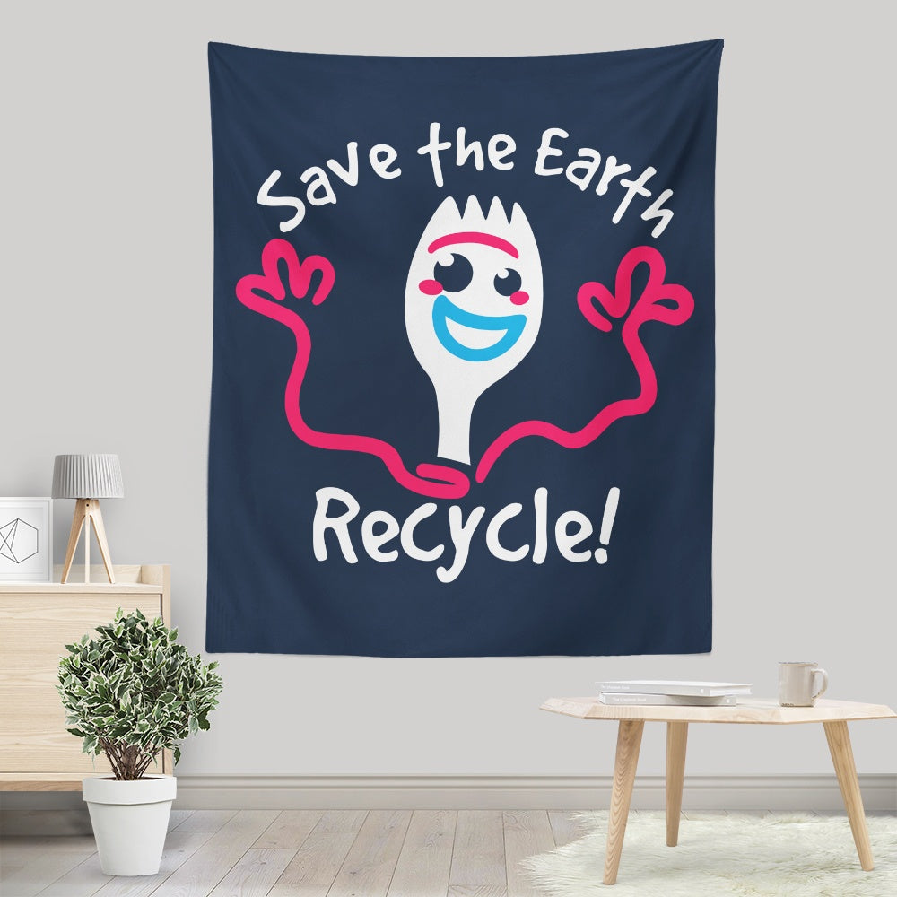 Recycled Wall Decor - NemiMakeIt Wall Tapestry