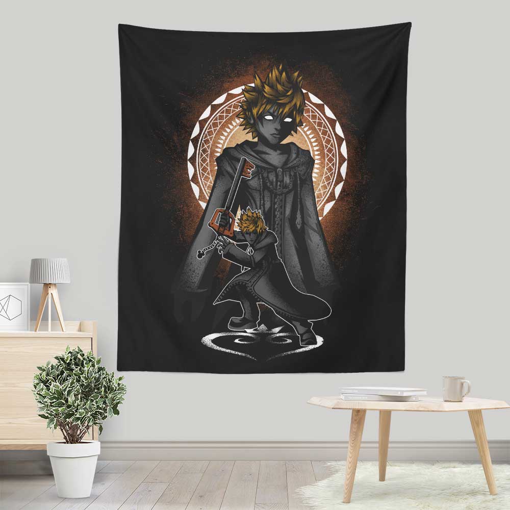 Roxas Attack - Lightweight Polyester Wall Tapestry by Hypertwenty