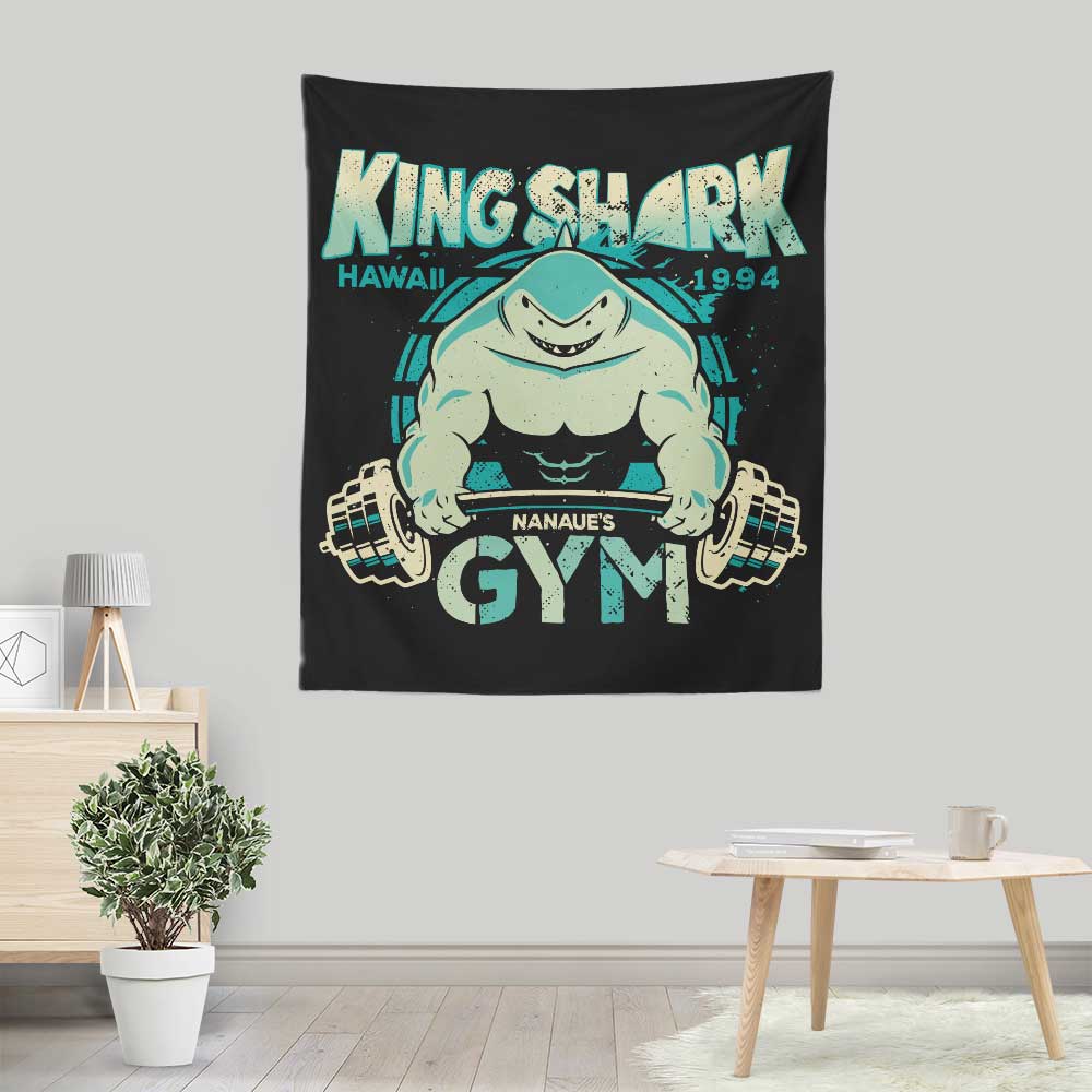 Nanaue's Gym Wall Decorative Tapestry by Teesgeex
