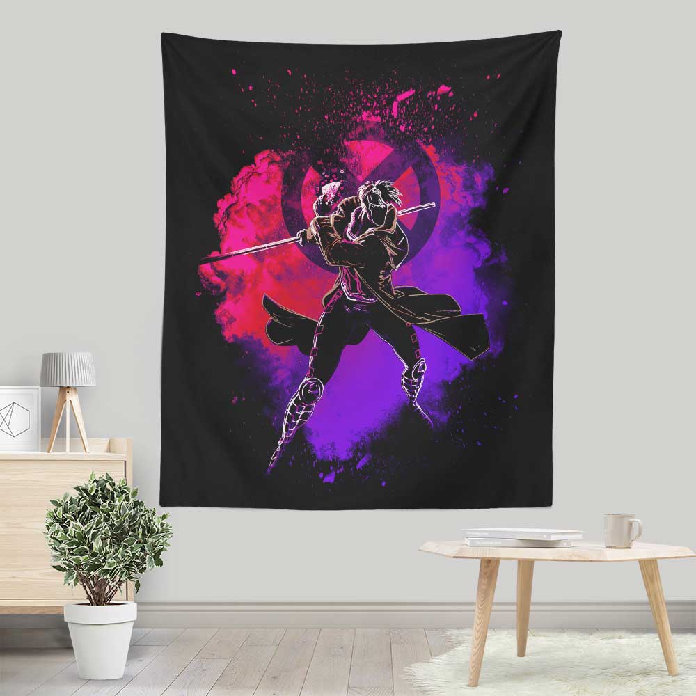 Vibrant Wall Tapestry - The Soul of the Kinetic Card Design