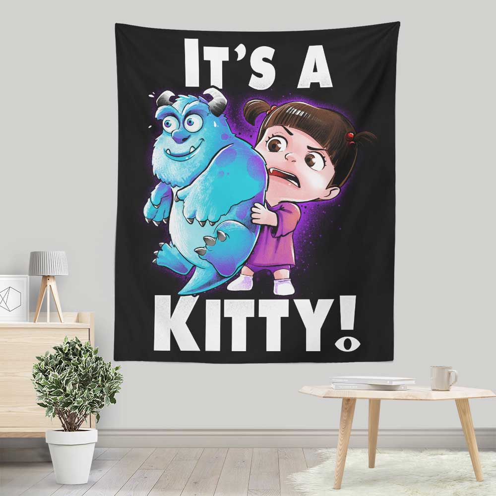 Alemaglia's Colorful Kitty Wall Tapestry - 100% Polyester