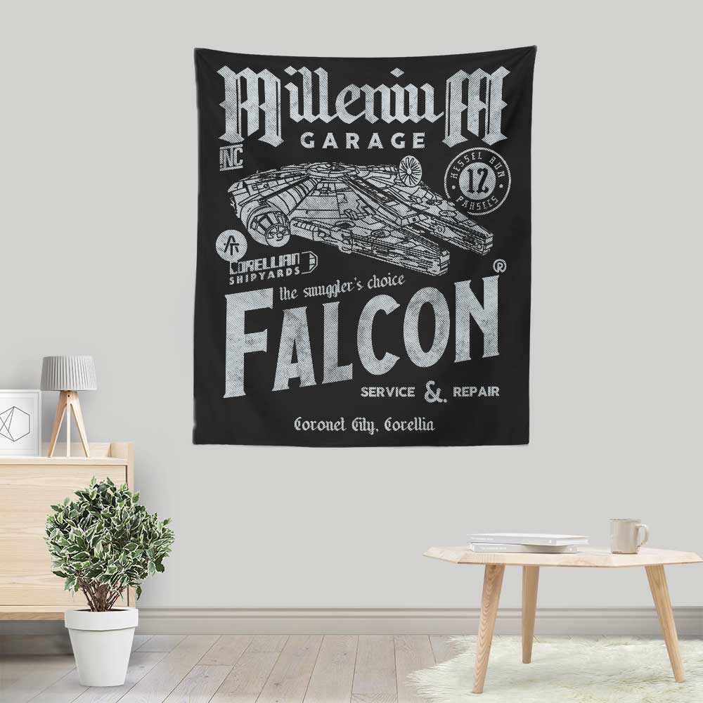 Millennium Garage Wall Decorative Tapestry by Arinesart