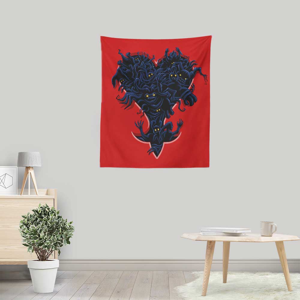 Stylish Heartless Lightweight Polyester Wall Tapestry by Steven Lefcourt