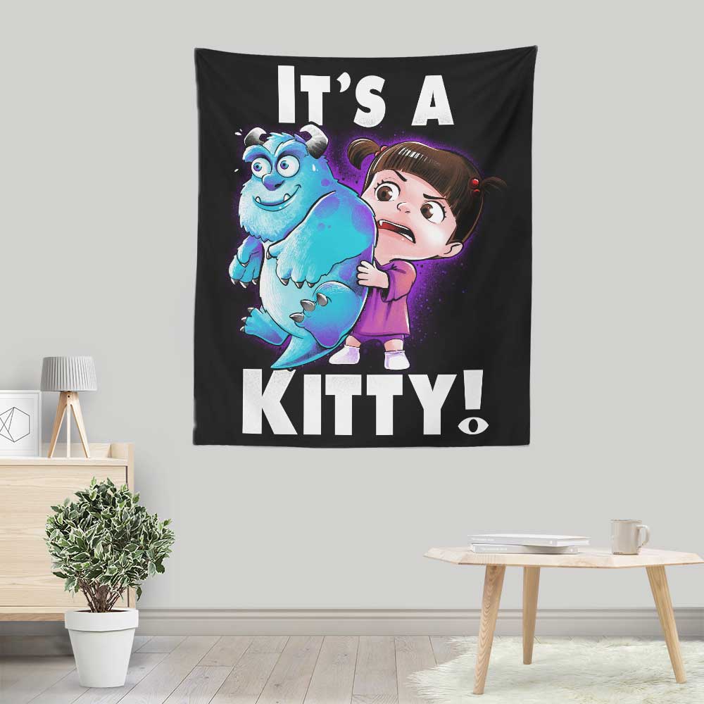 Alemaglia's Colorful Kitty Wall Tapestry - 100% Polyester