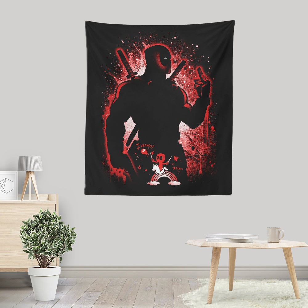 The Talkative Mercenary Wall Decorative Tapestry