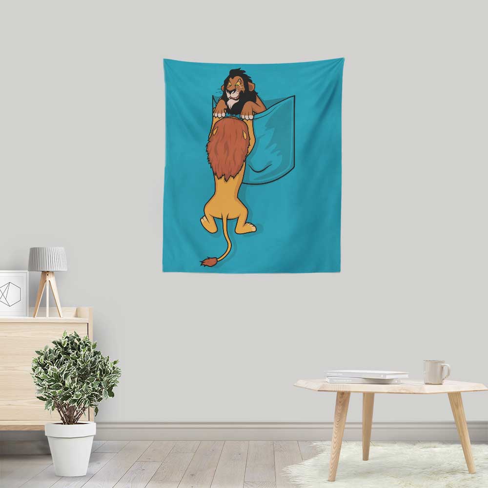 Portable Raffiti Pocket King Wall Tapestry for Decor
