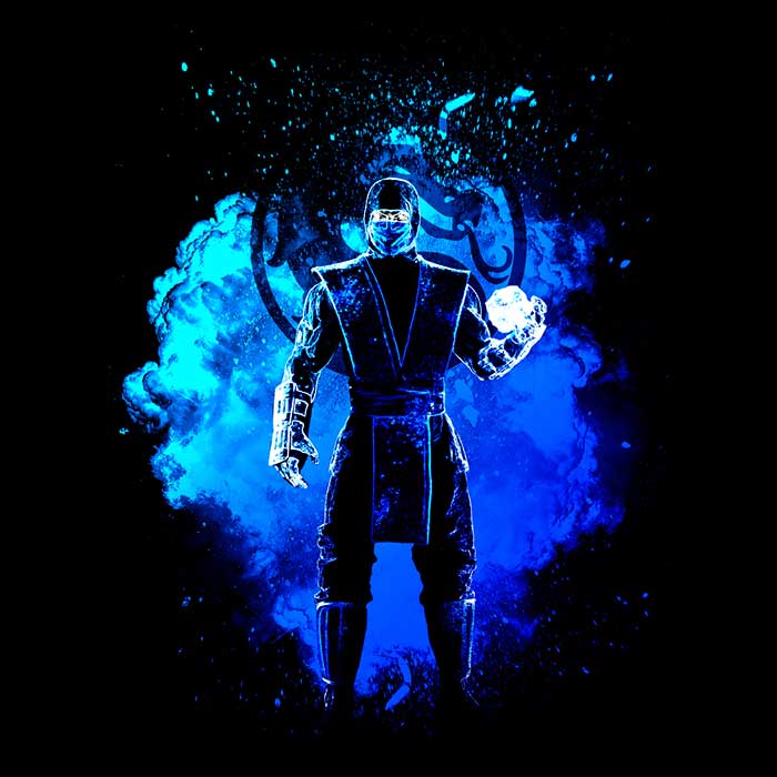 Wall Decor - Ice Ninja Spirit Wall Tapestry by Donnie Illustrations