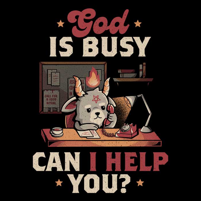 Elegant 'God is Busy' Wall Tapestry for Indoor and Outdoor Decor