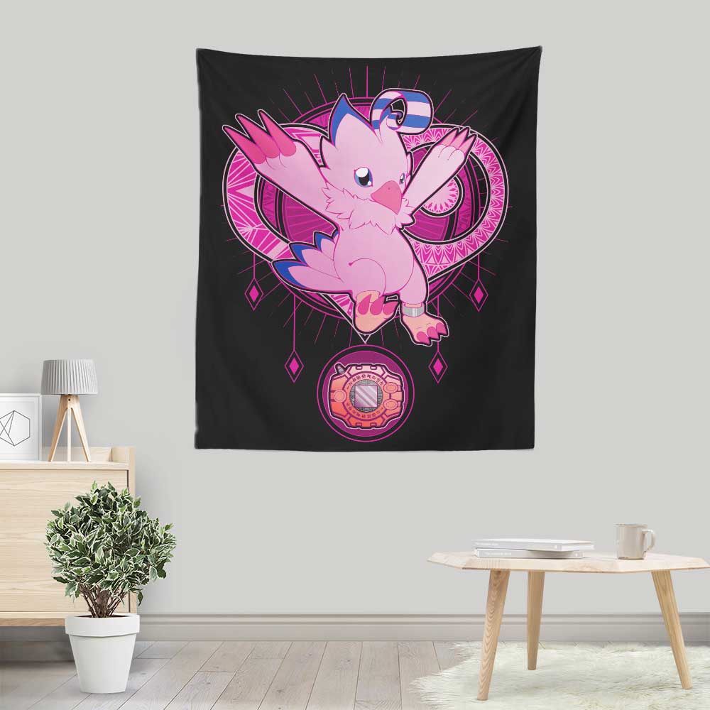 Exquisite Love Crest Wall Tapestry - Ideal for Indoors and Outdoors