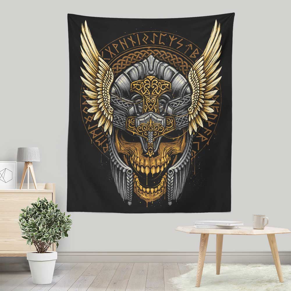 Thunder Skull Wall Decorative Tapestry