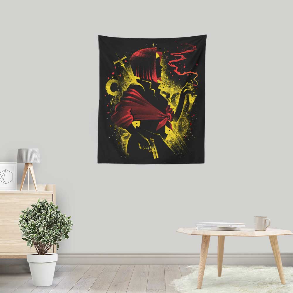 Alemaglia's Majestic Queen of Hearts Wall Decorative Tapestry