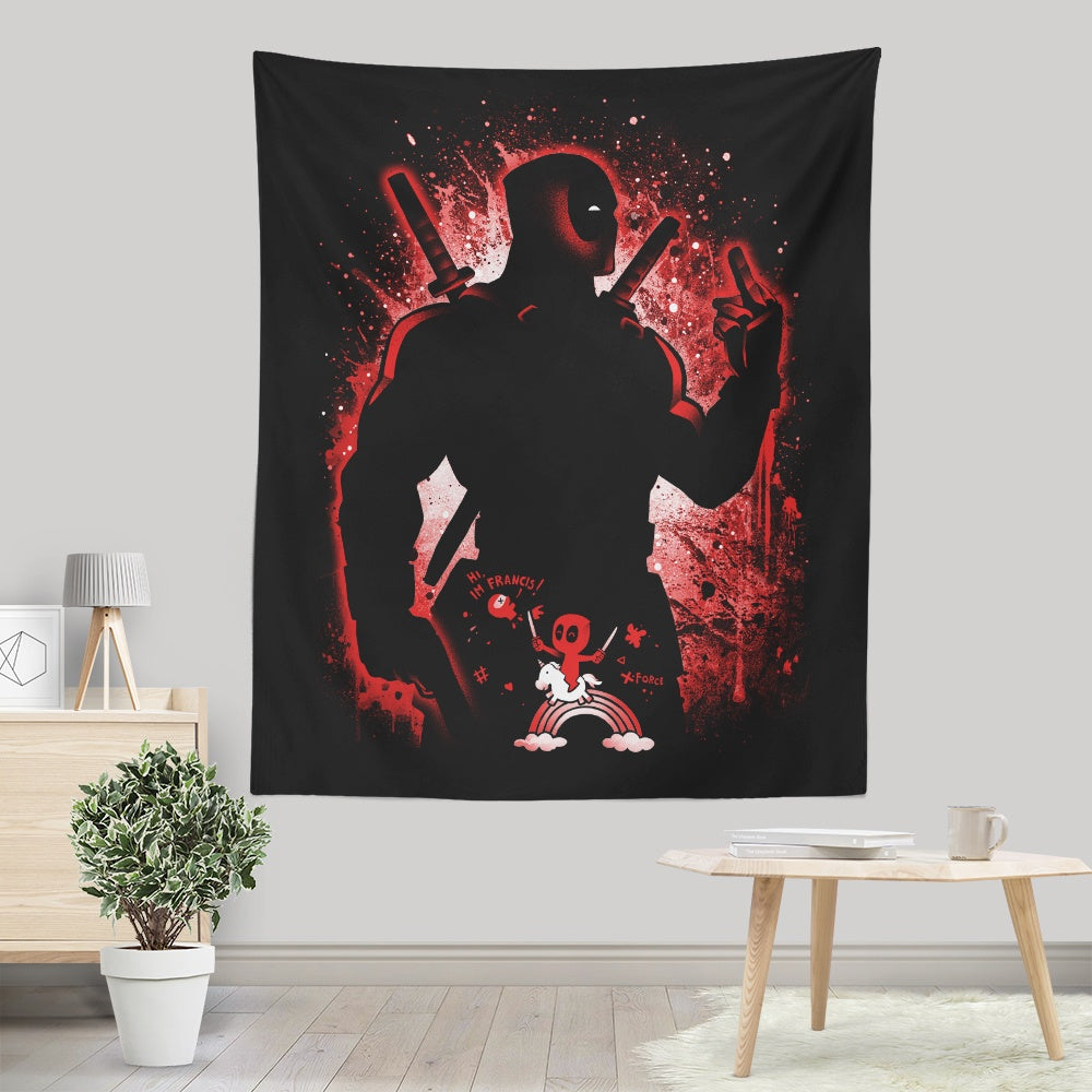 The Talkative Mercenary Wall Decorative Tapestry