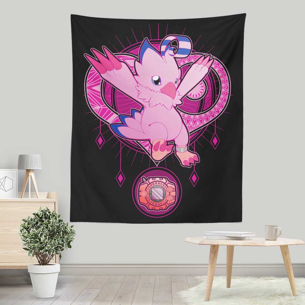 Exquisite Love Crest Wall Tapestry - Ideal for Indoors and Outdoors