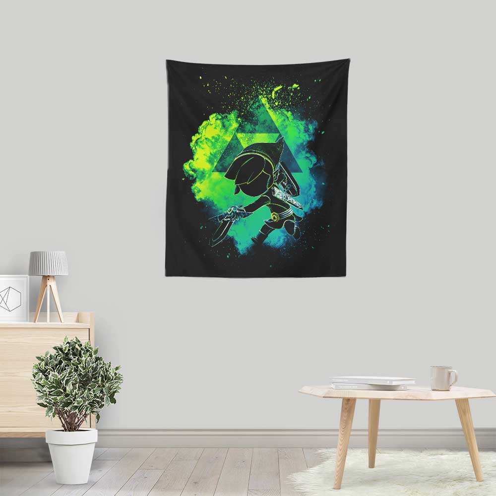 Lightweight Polyester Wall Tapestry - Soul of the Wind by Donnie Illustrations