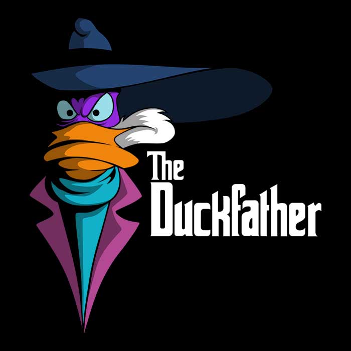The Duckfather Firebeard Wall Decor Tapestry for Indoor and Outdoor Use