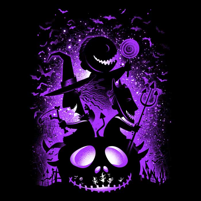 Alemaglia's Spooky Trick or Treaters Wall Tapestry for Decor