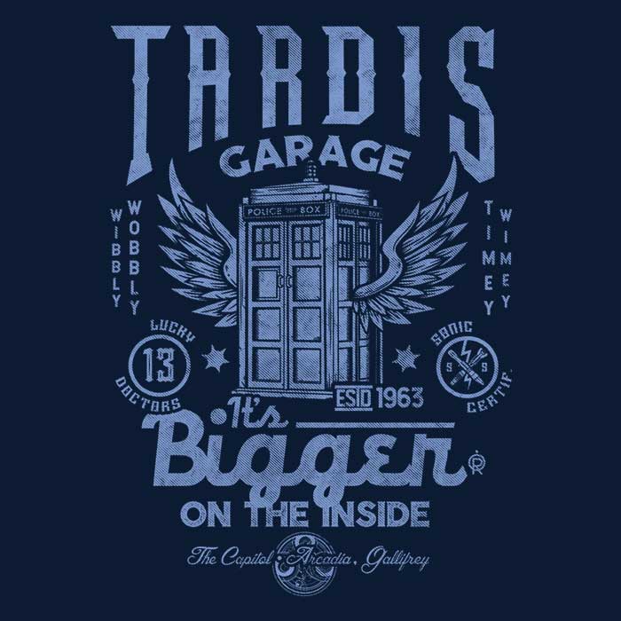 Arinesart Tardis Garage Themed Wall Tapestry for Home Decor
