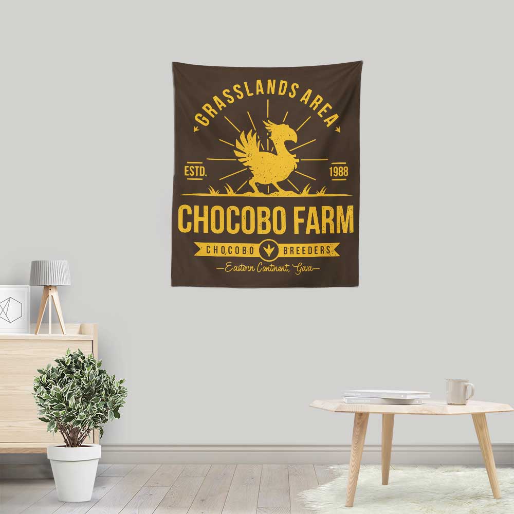 Alundrart Design's Charming Chocobo Farm Wall Tapestry