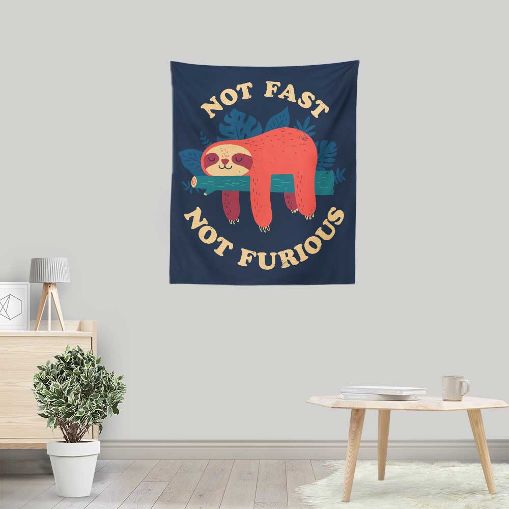 Not Fast, Not Furious - Exquisite Wall Decor Tapestry by DinoMike