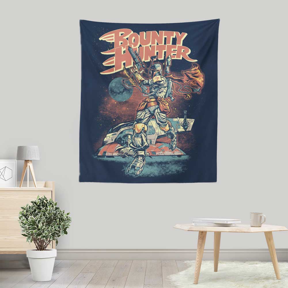 Bounty Hunter Themed Wall Tapestry for Home Decor