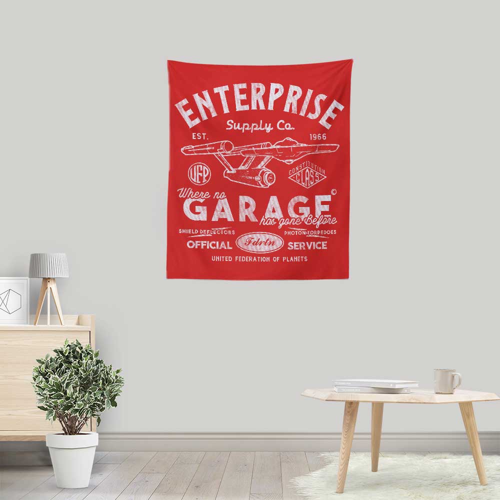 Lightweight Polyester Enterprise Garage Wall Tapestry by Arinesart
