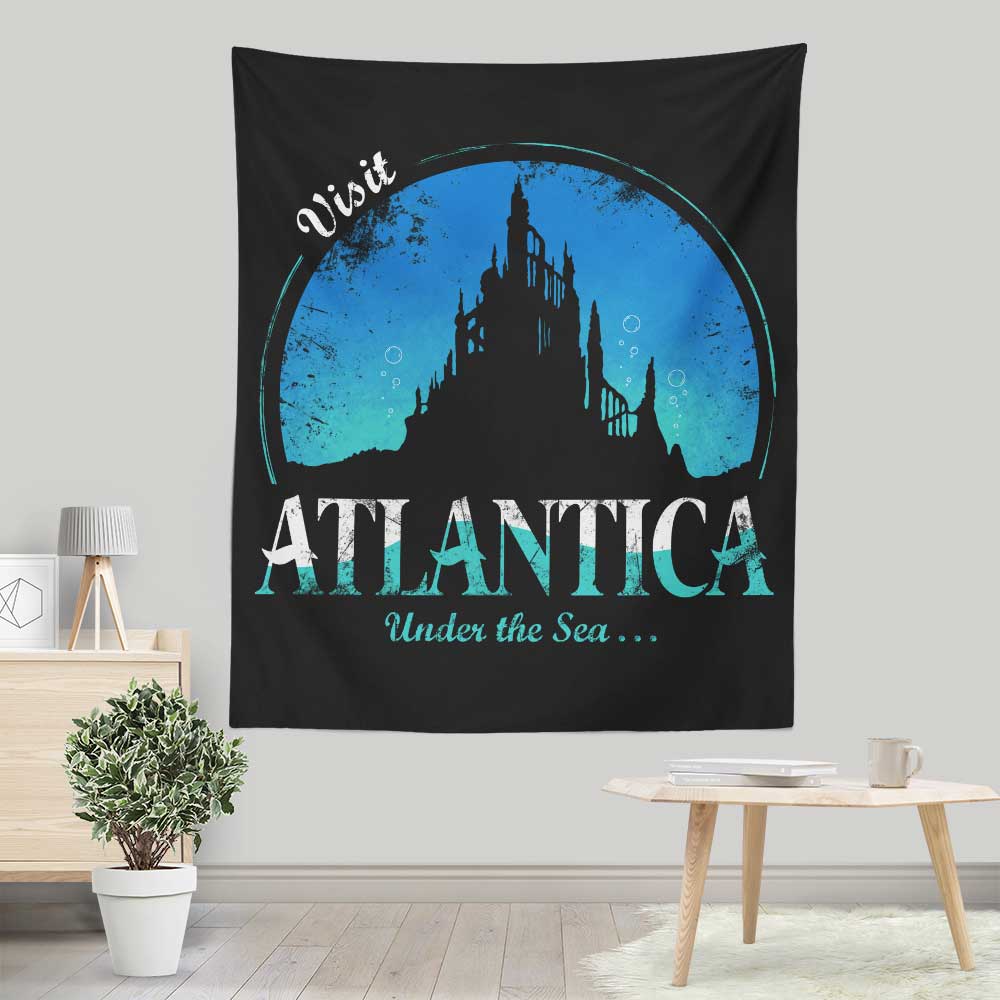 Soulkr's Exquisite Visit Atlantica Wall Decorative Tapestry