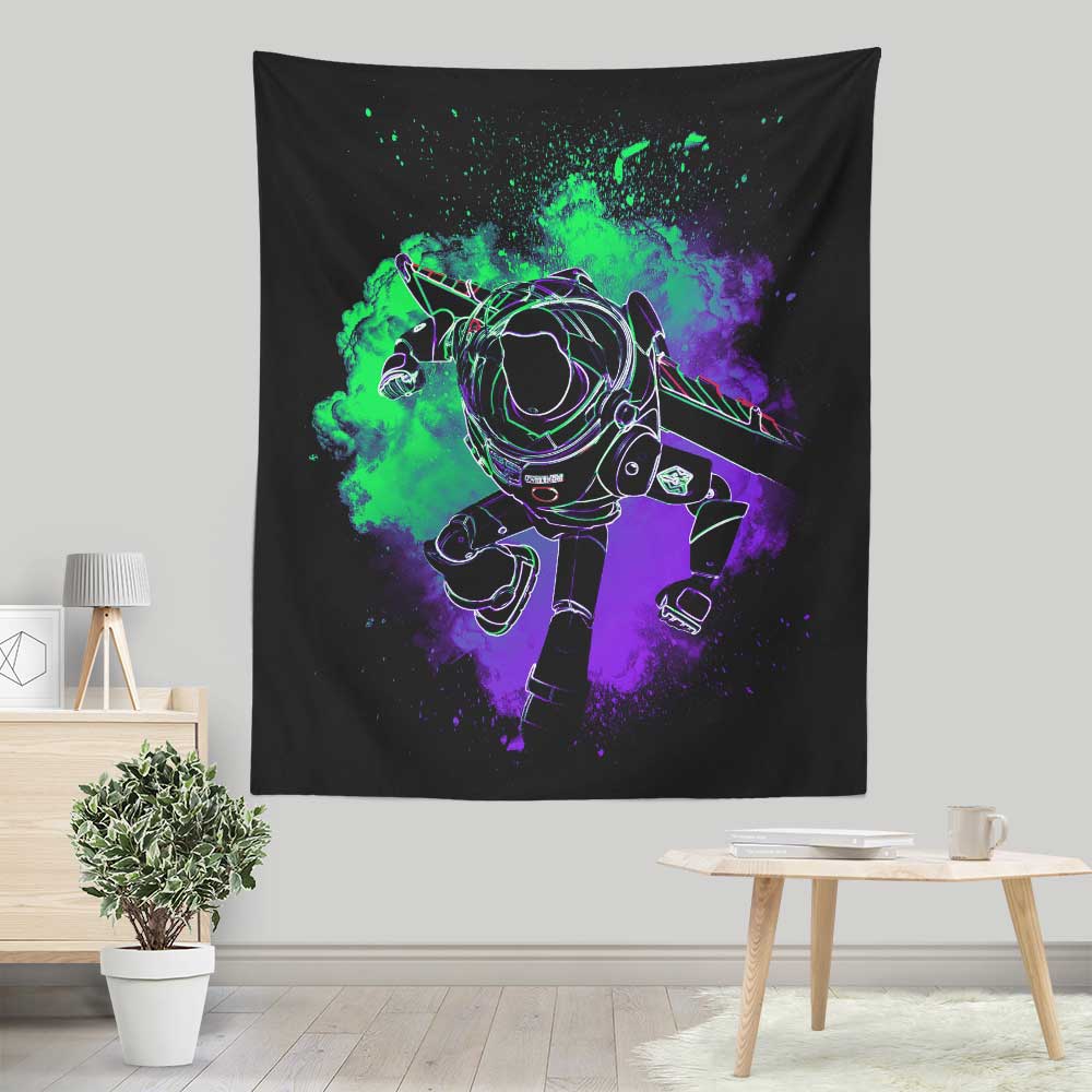 Space Ranger's Soul Lightweight Polyester Wall Tapestry by Donnie Illustrations