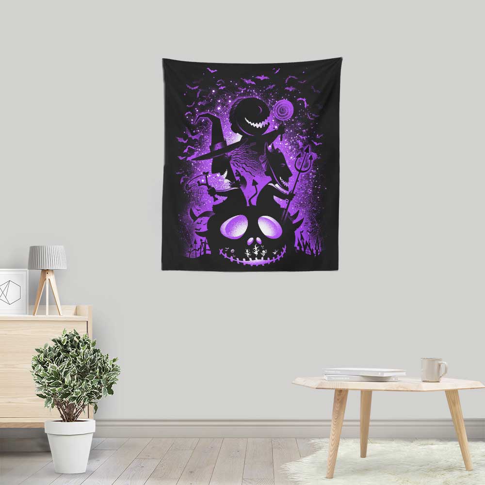 Alemaglia's Spooky Trick or Treaters Wall Tapestry for Decor