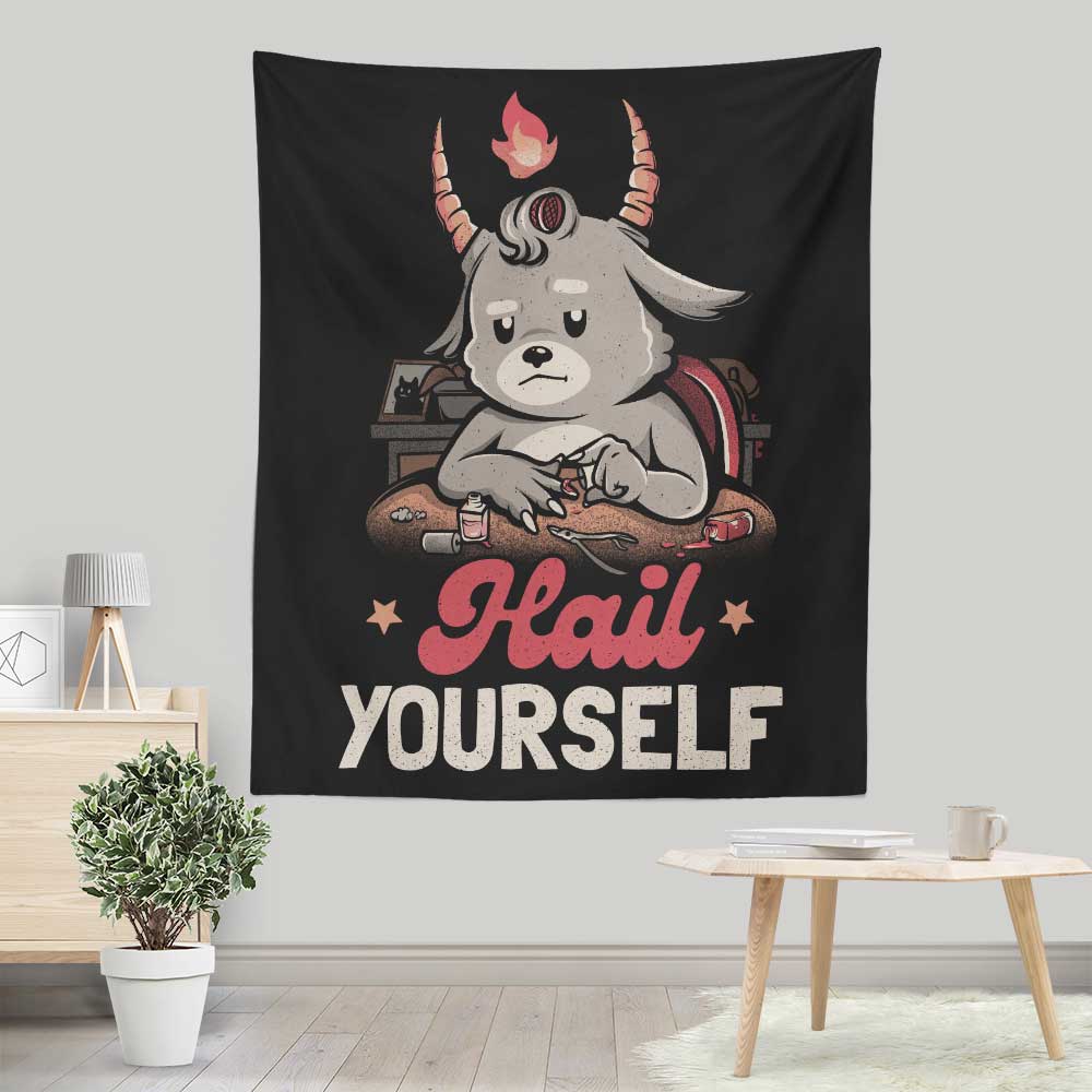 Hail Yourself Decorative Wall Tapestry by Edu.ely