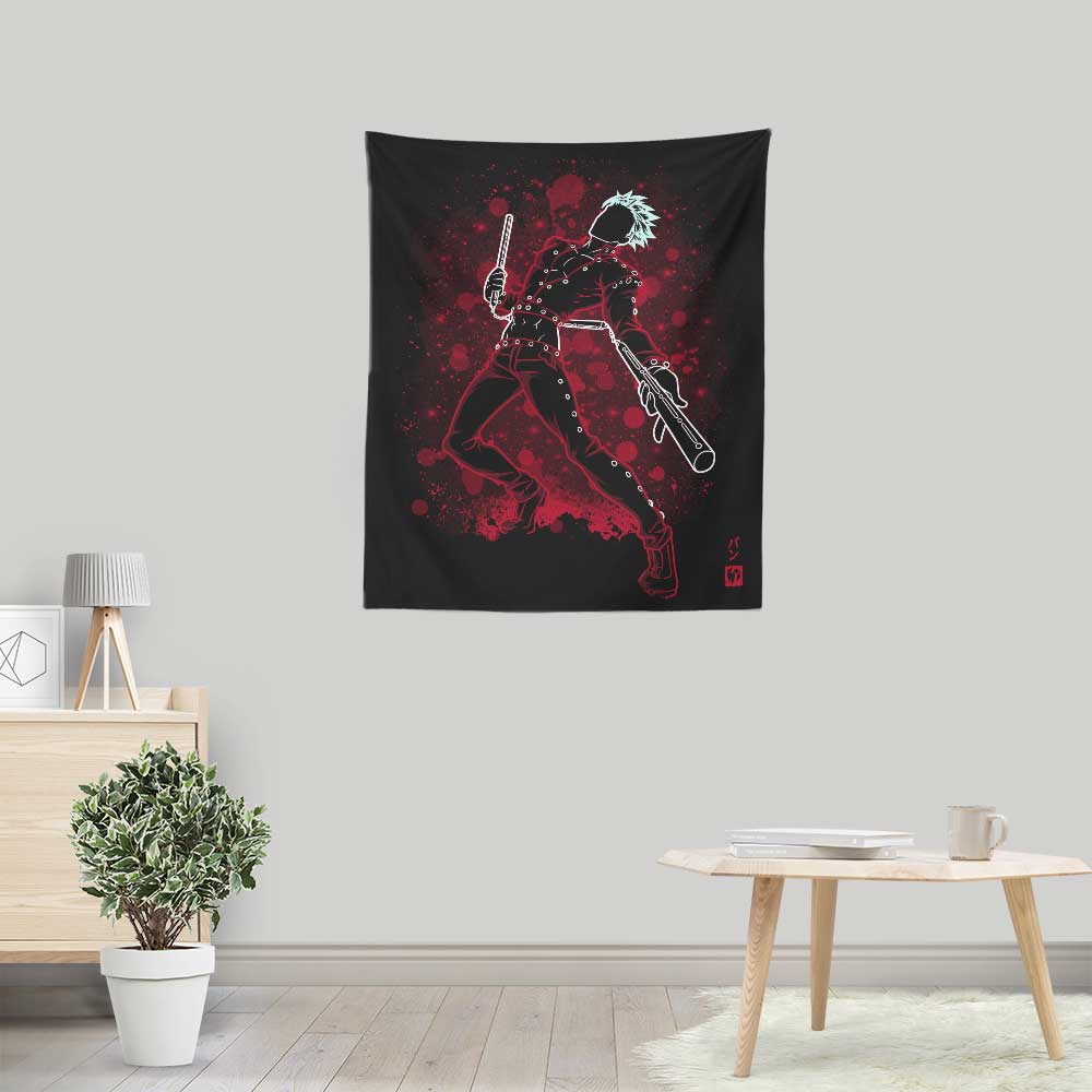 Soulkr's Greed Sin Wall Tapestry - A Unique Decorative Piece