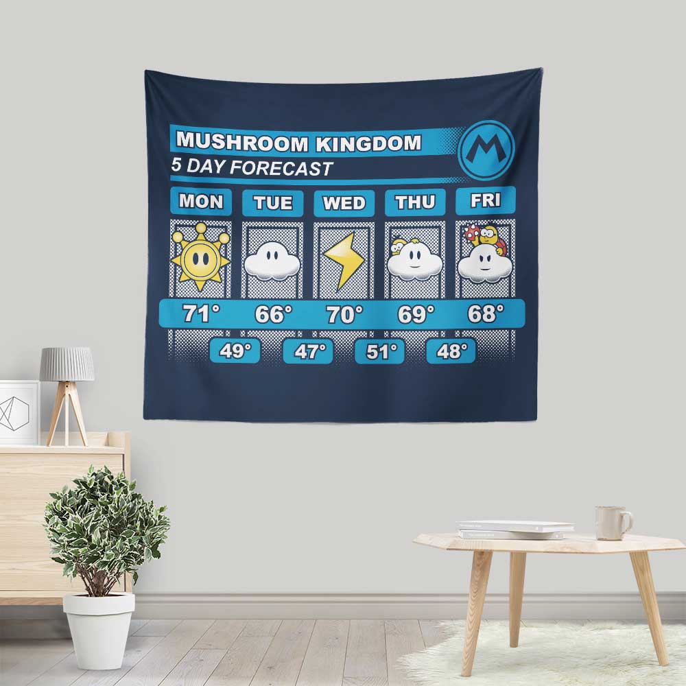 Stunning Five - Day Forecast Wall Decorative Tapestry