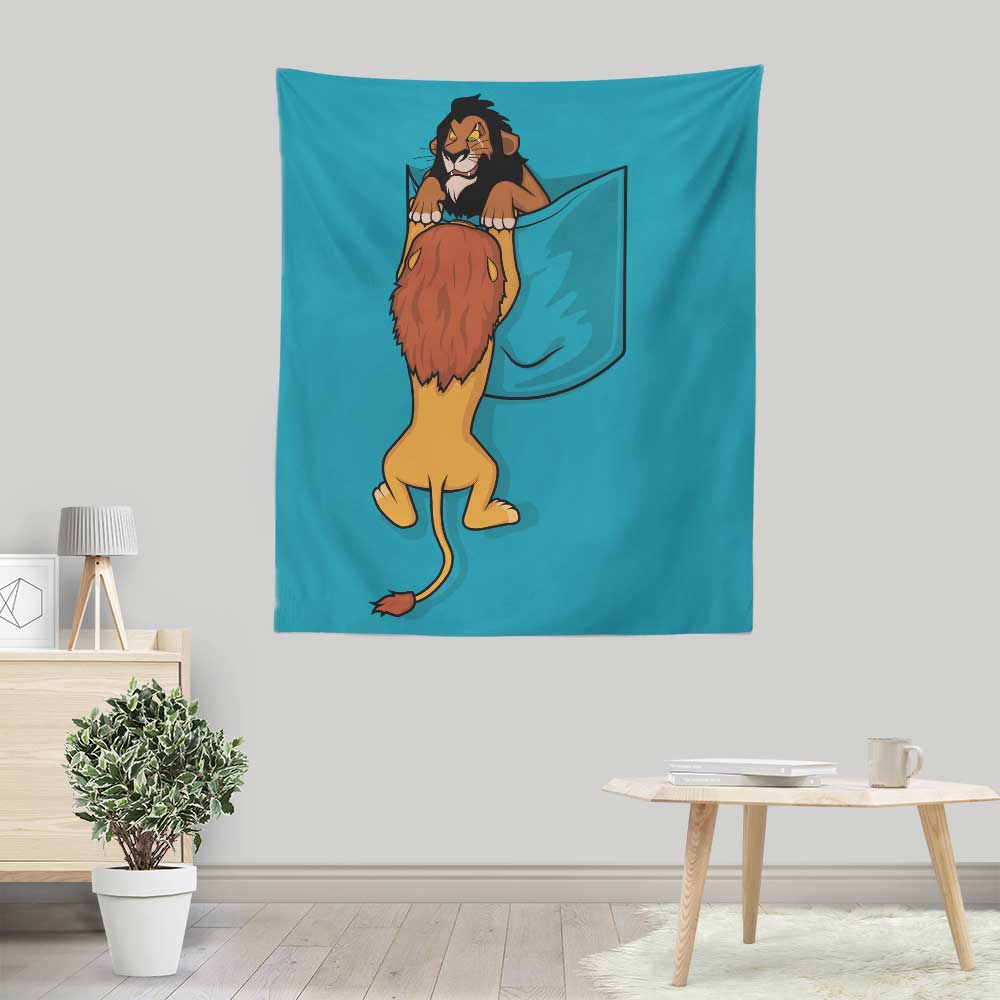 Portable Raffiti Pocket King Wall Tapestry for Decor