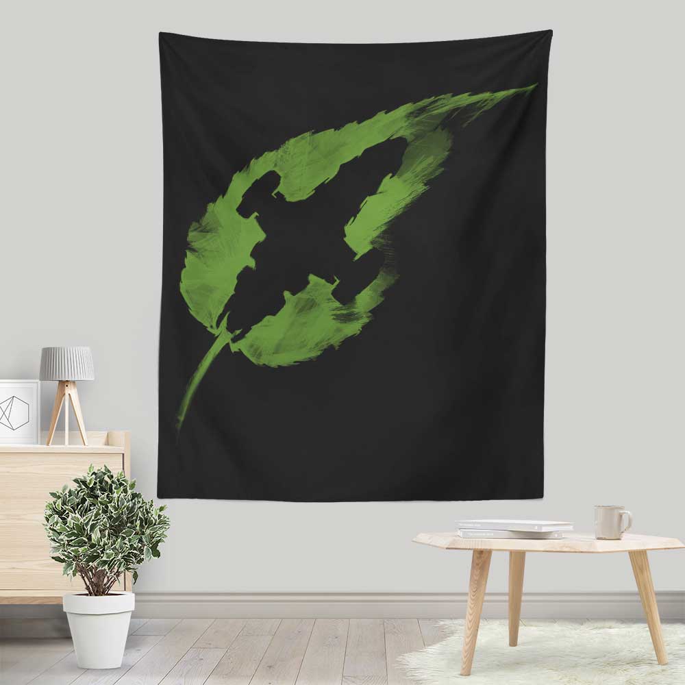 Wall Tapestry - 'Leaf on the Wind' by Vincent Carrozza