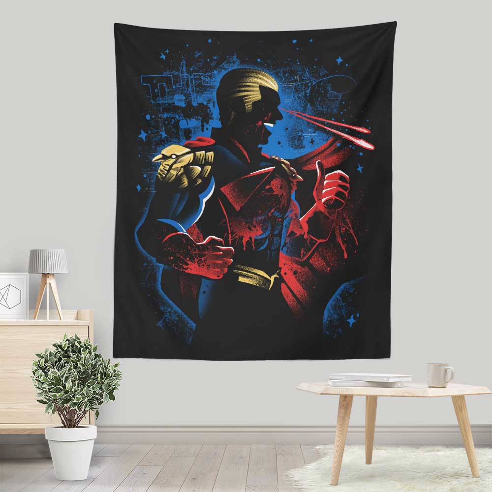 Alemaglia's Vivid Unstable Patriot Lightweight Wall Tapestry