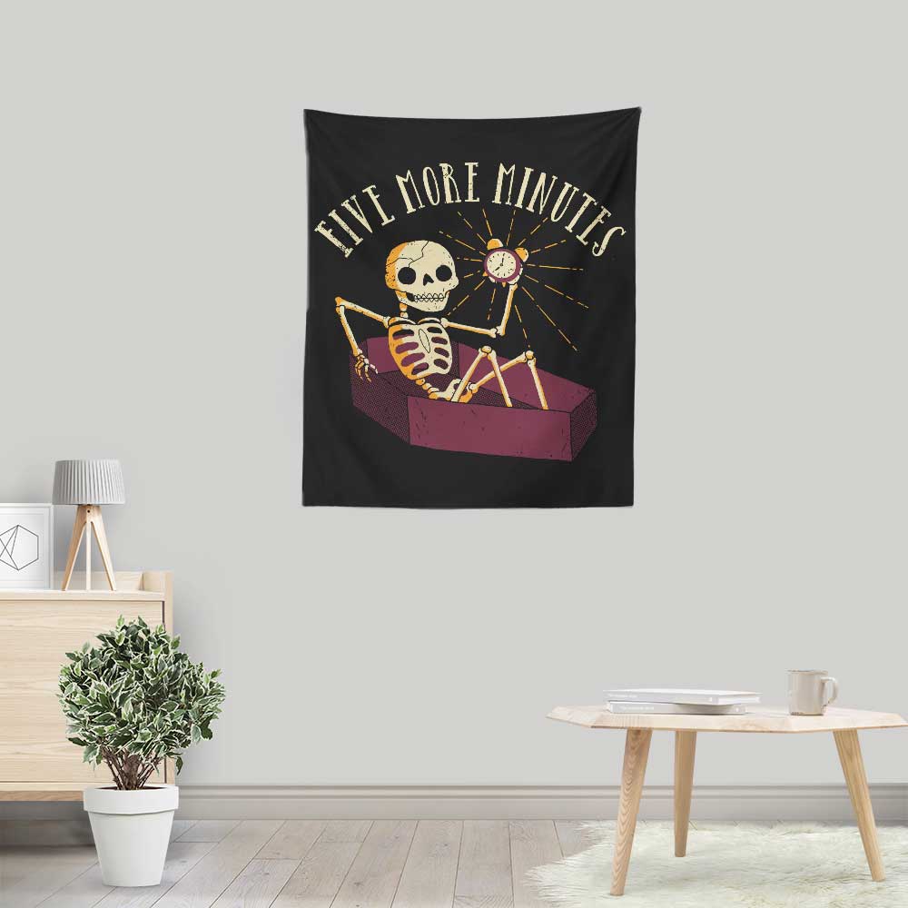 DinoMike's Five More Minutes Decorative Wall Tapestry for Indoor and Outdoor Use