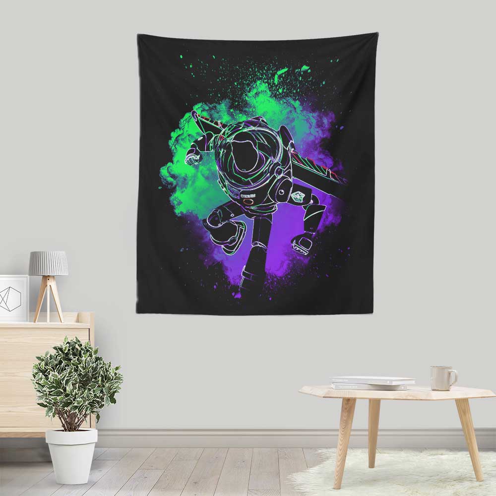 Space Ranger's Soul Lightweight Polyester Wall Tapestry by Donnie Illustrations