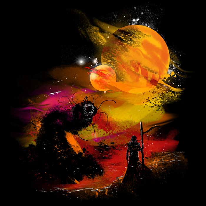 Kharmazero's Sunset on Arrakis Decorative Wall Tapestry for Indoor and Outdoor Use