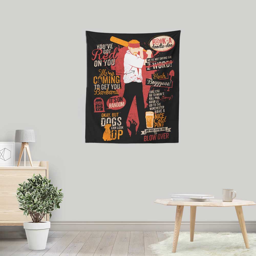 Shaun Quotes Inspirational Wall Tapestry by Tom Trager